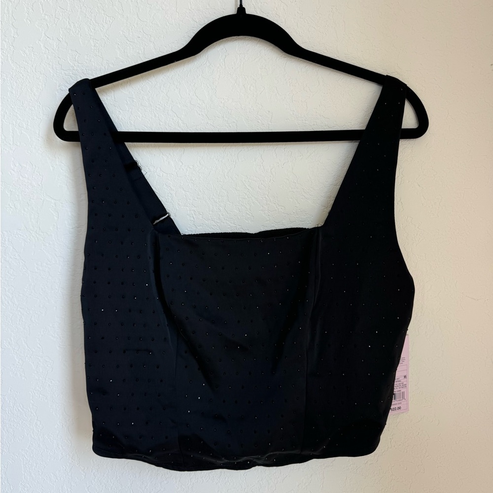 Wild fable Rhinestone crop top in size Large.